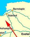 Map of West Hele location in Devon